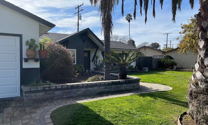 Goleta House | Clean 3 BR 2 BA w hot tub, yard, AC, near beaches, UCSB. Dog ok, sleep 5-6