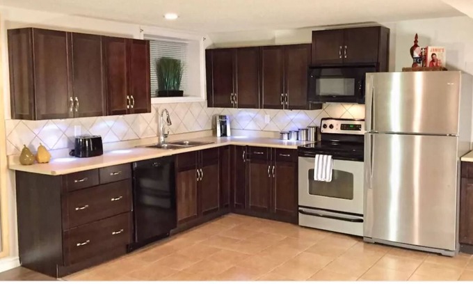 Midnapore Apartment | Clean and Cozy- 2BD/2 Full Baths Private Suite HUGE SqFt Laundry Full Kitche