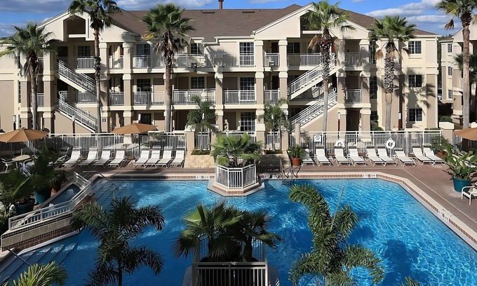 Florida Central Atlantic Coast Hotel | Close to SeaWorld Orlando! TWO 2BR Suites with Kitchens, Pool, Pets Allowed!