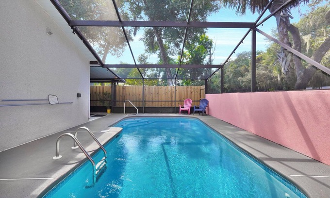 St. Augustine South House | Coastal Heated Pool Home, 10 mins to the beach and downtown