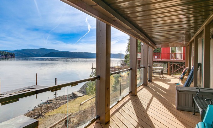 Rockford Bay House | Coeur d'Alene Lakefront Home: Private Dock & Beach