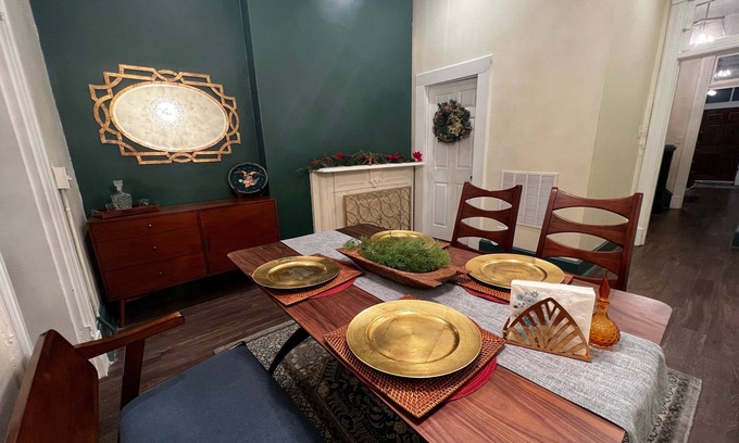 Cincinnati House | Colerain Oasis Home: Artistic 3BR 2BA near OTR w/Patio & Private Hot Tub