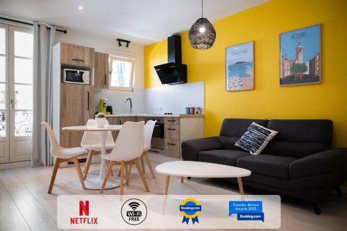 Pezenas Apartment | ColorPop - Netflix Wifi Tout équipé - Appart Pézenas Centre