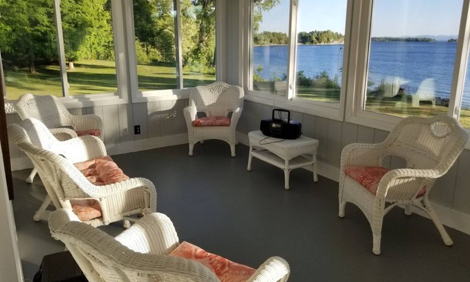 North Hero House | Come view the Eclipse while relaxing at this lakefront home!