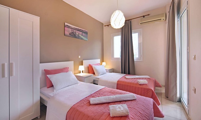 Almyrida Apartment | Comfy & spacious apt, 2 minutes from the beach