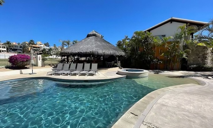 Campo de Golf Fonatur Villa | Condo. Las Quintas, Terraza, Jardín de Paisaje, Zona de Hoteles, Campo de Golf