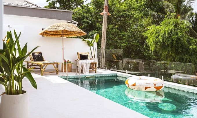 Lamai Villa | Cosy & elegant 4-bedroom sea-view retreat, private pool, rooftop chill area, 300m from Lamai Beach