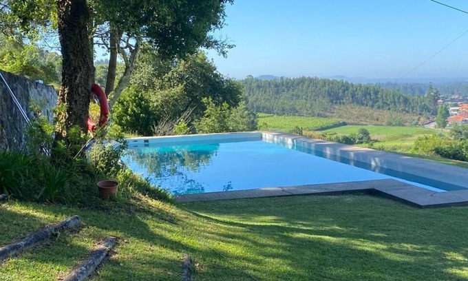 Barcelos Villa | Country House 'Casa da Mata da Ribeira' with Sea View, Large Pool & Wi-Fi