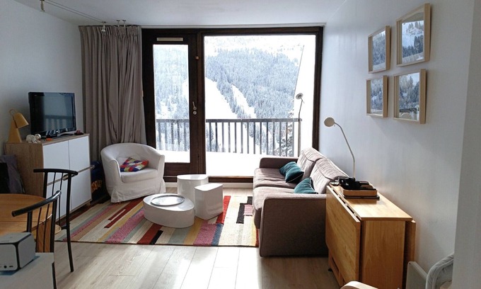 Flaine Apartment | Cozy 2-Room Apt for 6 Near Slopes with Stunning Views