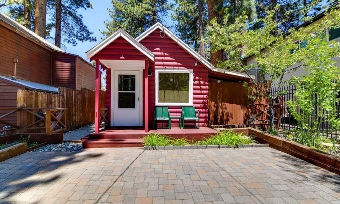 Lincoln Park Cabin | Cozy Little Red Cabin next to Cave Rock Lake Tahoe