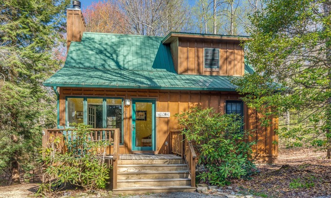 Pisgah Forest Cabin | Cozy Mountain Top Cabin 13 Acres Near Dupont State Forest-Pet Friendly-Wifi- EV