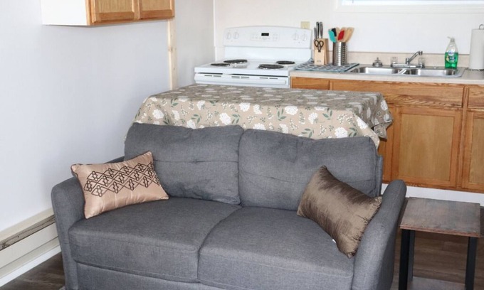St Ignace Apartment | Cozy Studio Steps from Ferry & Downtown St. Ignace