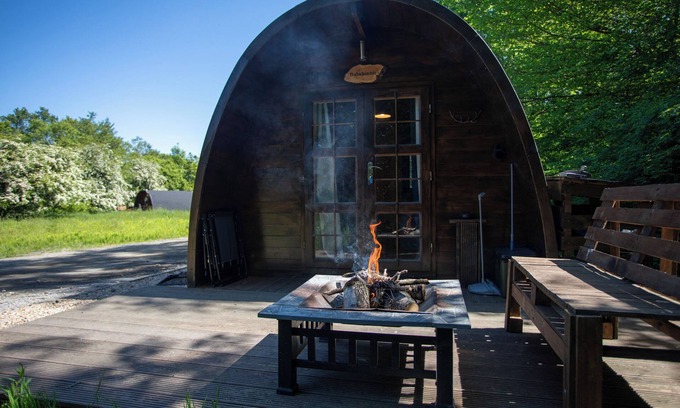 Dunfermline Cabin | Dalwhinnie, Off-Grid Cabin in Woods: Dalwhinnie. Pet Friendly!