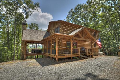 Cherry Log House | Deer Trails Cabin - Family-Friendly Rental in Aska Adventure Area - Mountain Views, Hot Tub, Game Room