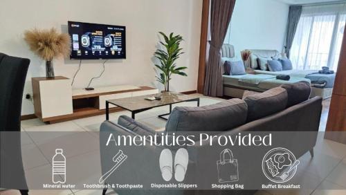 Seri Tanjung Pinang Apartment | Deluxe Seaview Suite Twin Bed by The Only Bnb