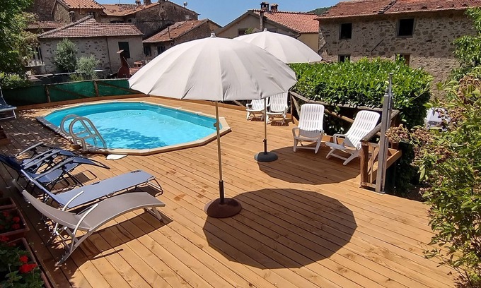 Bagni di Lucca House | detached Village House near historic spa town,own pool, WiFi, 40 mins from beach