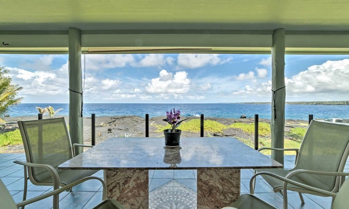 Keaau House | Direct Oceanfront, Big Island Home
