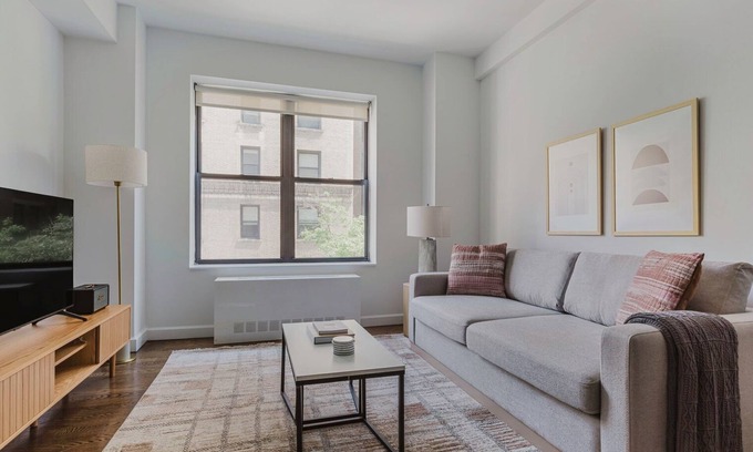 Upper West Side Apartment | Divine Midtown 2BR w/Gym & Elev, close to Rock Ctr, by Blueground