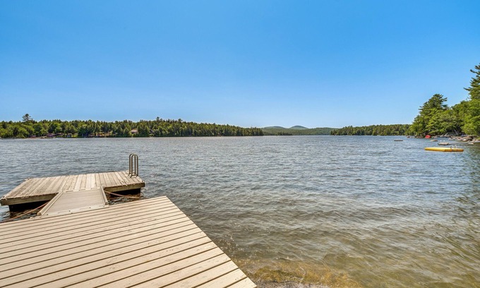 Dedham Cottage | Dock, Beach, Views: Rustic Green Lake Cottage