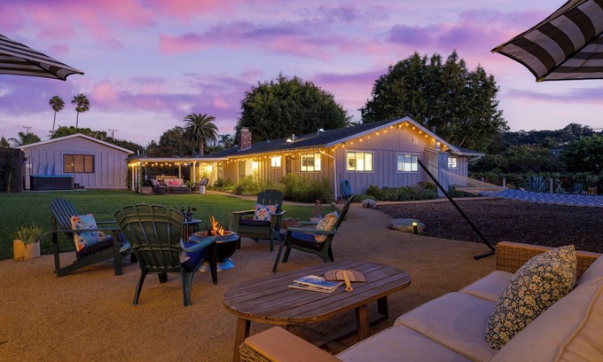 Santa Barbara House | Dog-Friendly, 4-BR w/Hot Tub & Huge Yard! | Near the Beach | Hummingbird Haven