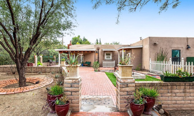 Old Fort Lowell House | Dog-friendly charming historic home with patio, central AC, & washer/dryer