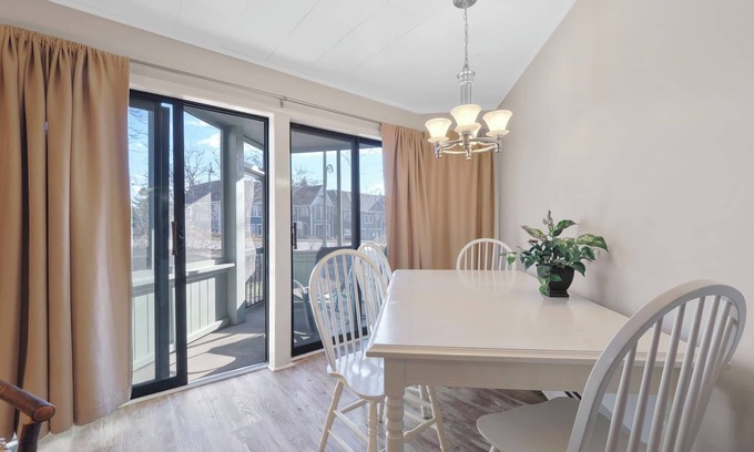 Charlevoix Condo | Dog Friendly | Remodeled | Downtown Charlevoix Gem | Indoor/Outdoor Pool