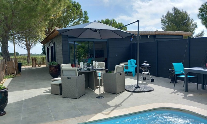 Saint-Laurent-d'Aigouze Cottage | Domaine de l'outarde canepetiere Gîte B