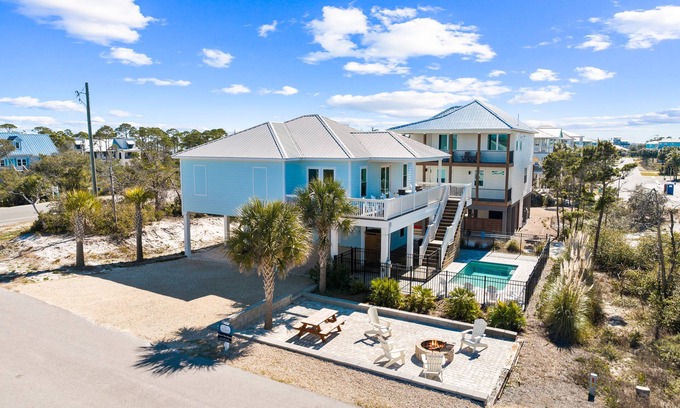 Seagrass House | Down the Shore: Stunning Gulf Views, North Cape, Private Pool, Pet Friendly!