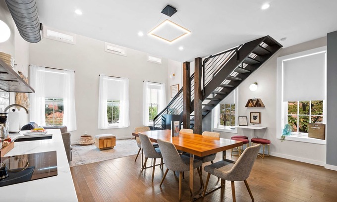 Licking Riverside Apartment | Downtown Views—Walk to Stadiums/Convention Center