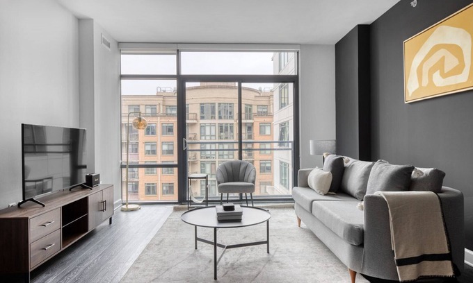 Ballston Apartment | Dreamy Virginia Square 1BR w/Gym & W/D, steps to Metro, by Blueground
