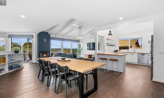 Ocean Grove House | Dune Views Beach House, Gas Fire. Ocean Grove