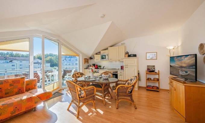 Ostvorpommern Apartment | Düneneck 32 - cozy one-room apartment with balcony