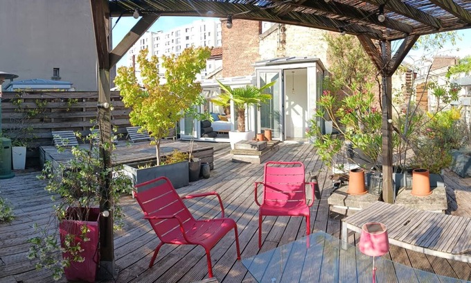 Amerique Apartment | Duplex Avec Terrasse à Belleville