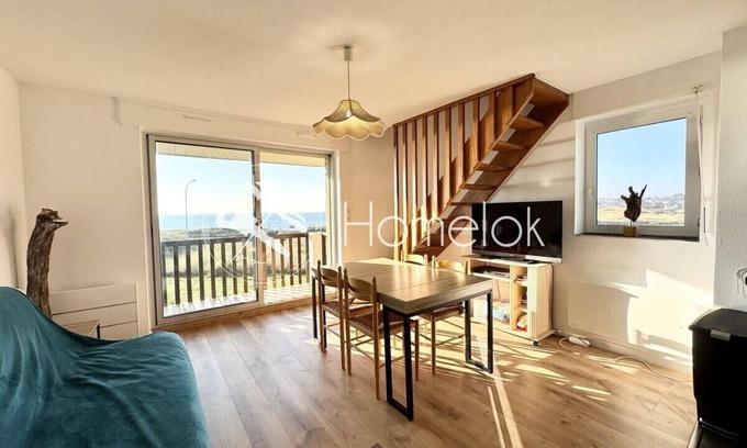 Guidel-Plages Apartment | Duplex - Balcon - Vue océan 180
