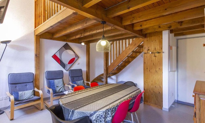 Bareges Apartment | Duplex T2 Cabine 45m², 6 pers, skis, parking, lave-linge, lave-vaisselle - FR-1-403-86