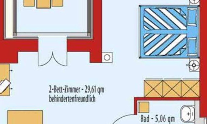 Sassnitz Hotel | DZ 11th Comfort with sea view and balcony - Hotel garni Meeresgruß ***