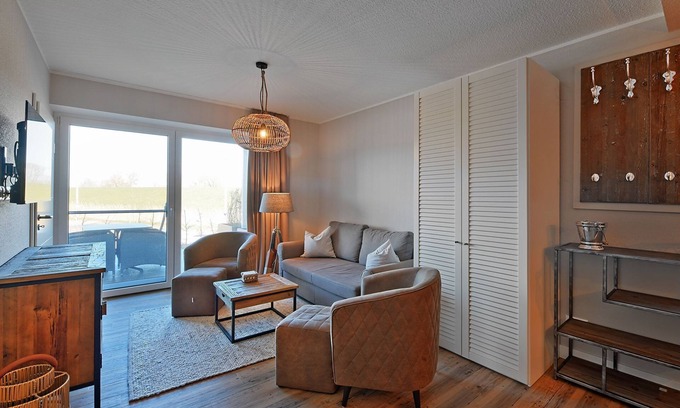 Krautsand Apartment | Elbe view apartment D2 R2 - south-facing terrace - Ferien auf Krautsand GmbH
