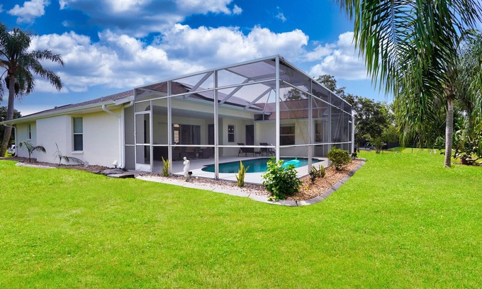 North Port House | Elegant and Spacious 3 BR House w/Heated Pool