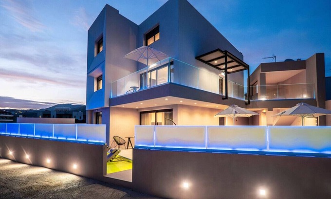 Georgioupolis Villa | Elixir Villa 7BD 4BD 14PL - 3min walk to the beach