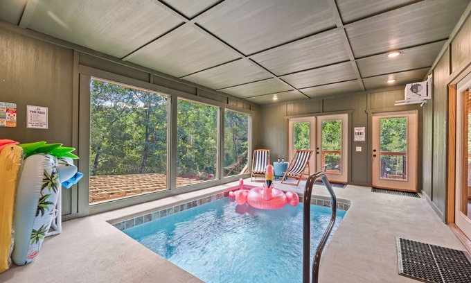 Sevierville Cabin | Emerald Valley/Private HEATED Indoor Pool/Outdoor Oasis/Brand New Luxury Cabin n