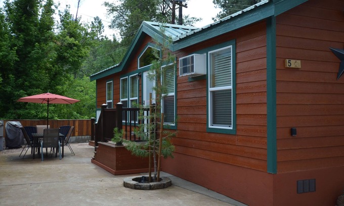 Christopher Creek Cabin | Enjoy one of our 2 bedroom cabins in the cool pines at Christopher Creek.