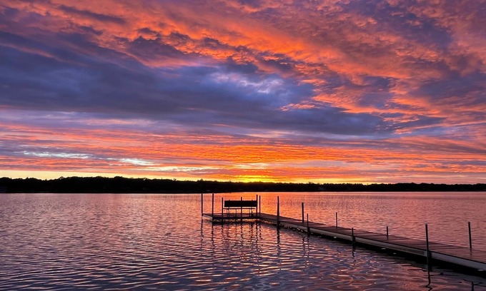 Baxter Cabin | Enjoy regional Fall and Winter events in a cozy cabin on White Sand Lake.