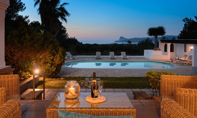 Sant Josep de sa Talaia Villa | MARLIS, Villa. Ibiza. amazing villa with views over towards the bay of San Antonio