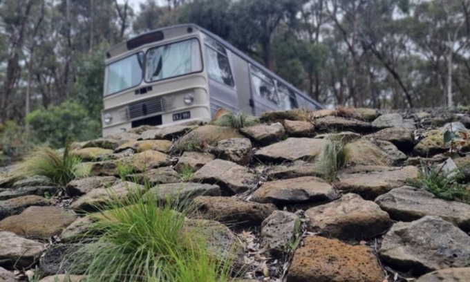 Buninyong House | Escape to a unique retreat with Miss Beddy, recently renovated Bedford bus