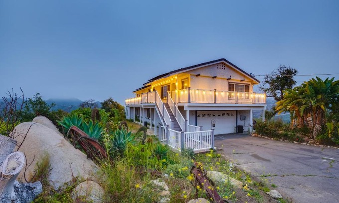 Mesa Rock House | Escondido Hilltop Home with Deck and Views!