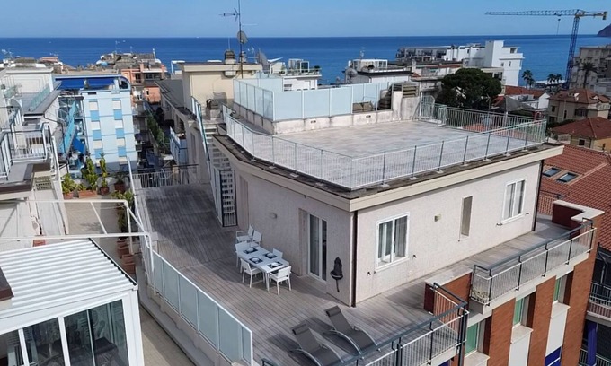 Alassio Apartment | Exclusive Penthouse, Sea View 100m from the beach