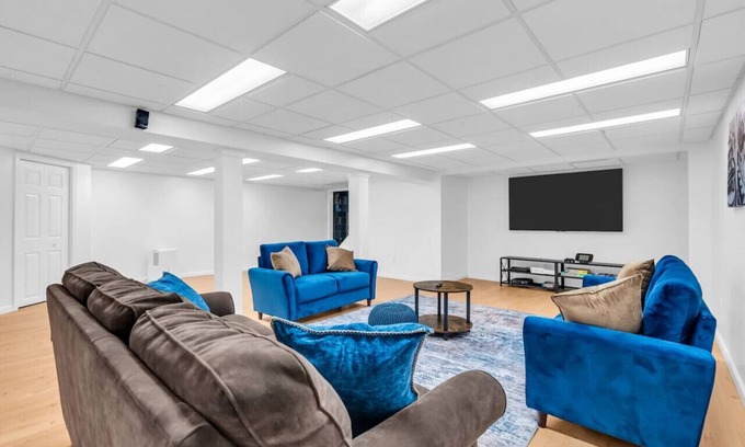 Airmont Apartment | Fall Family Oasis | Fireplace, Theater, and Games