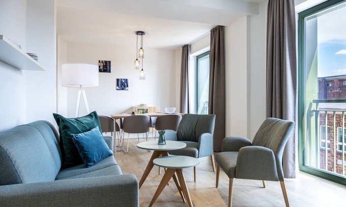 Wismar Apartment | Familien-apartment für 5 Personen mit Saunanutzung in Erstklassiger Hafenlage