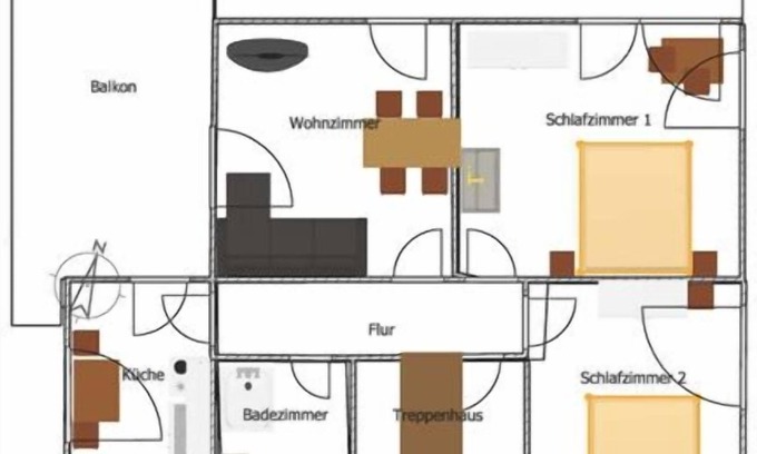 Bad Peterstal-Griesbach Apartment | Ferienwohnung Vergissmeinnicht mit ca. 70qm, 2 Schlafräume, für max. 4 Personen