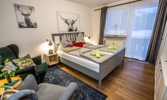 Adlgastag Apartment | Ferienwohnung 3 Rauschbergblick, 39qm, Balkon, Wlan